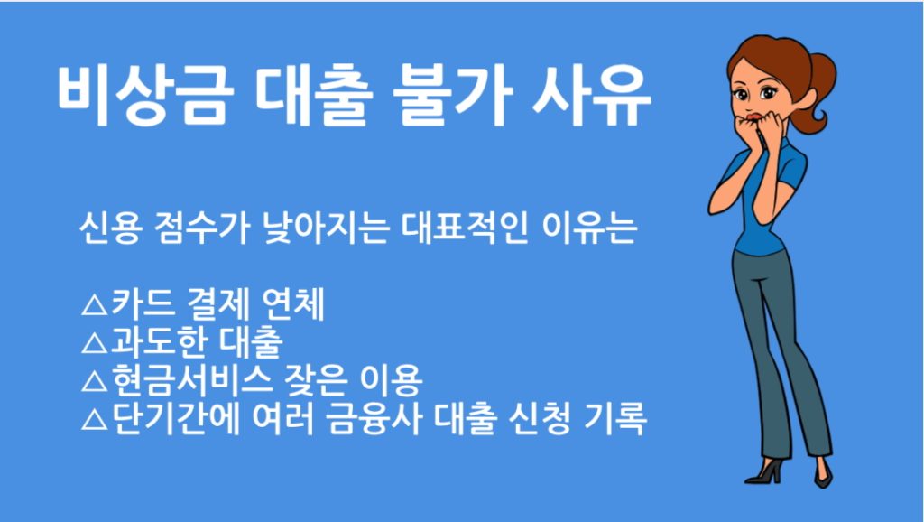 비상금 대출 불가 사유 7가지와 대안 금융상품 추천과 해결 방법