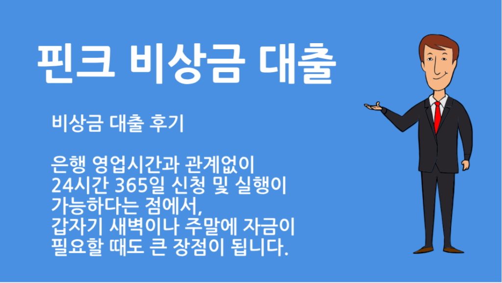 핀크 비상금 대출 후기: 실제 이용 경험과 장단점 총정리