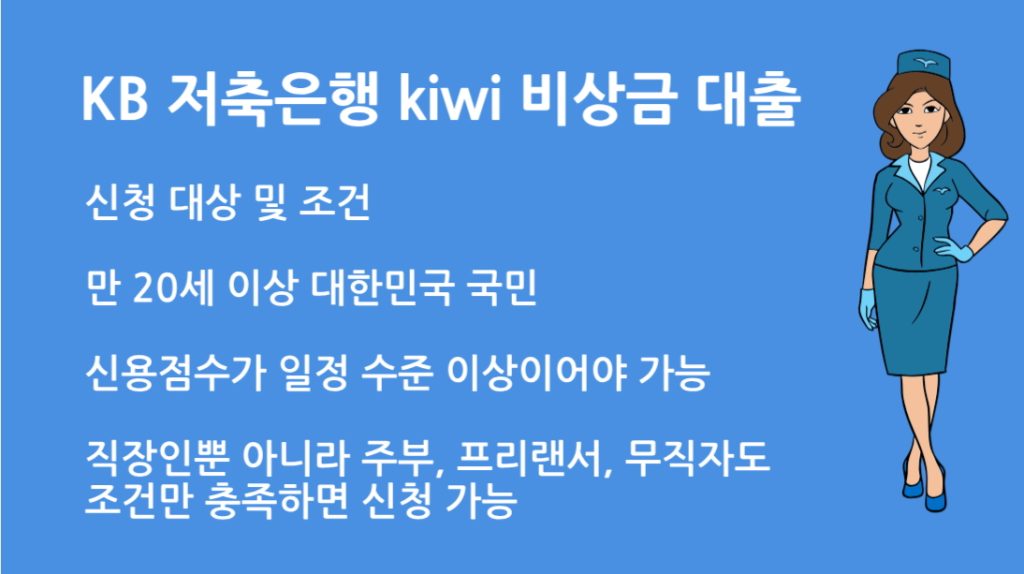 KB 저축은행 키위 비상금 대출 조기상환 방법과 수수료 총정리
