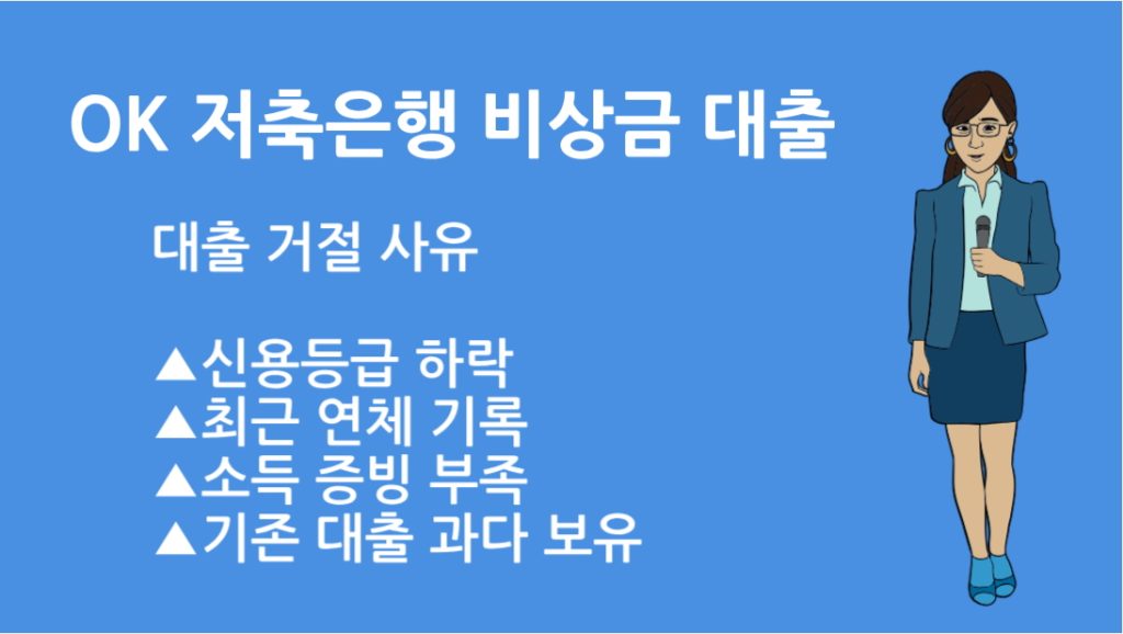 OK 저축은행 비상금 대출 거절 사유 총정리와 해결 방법