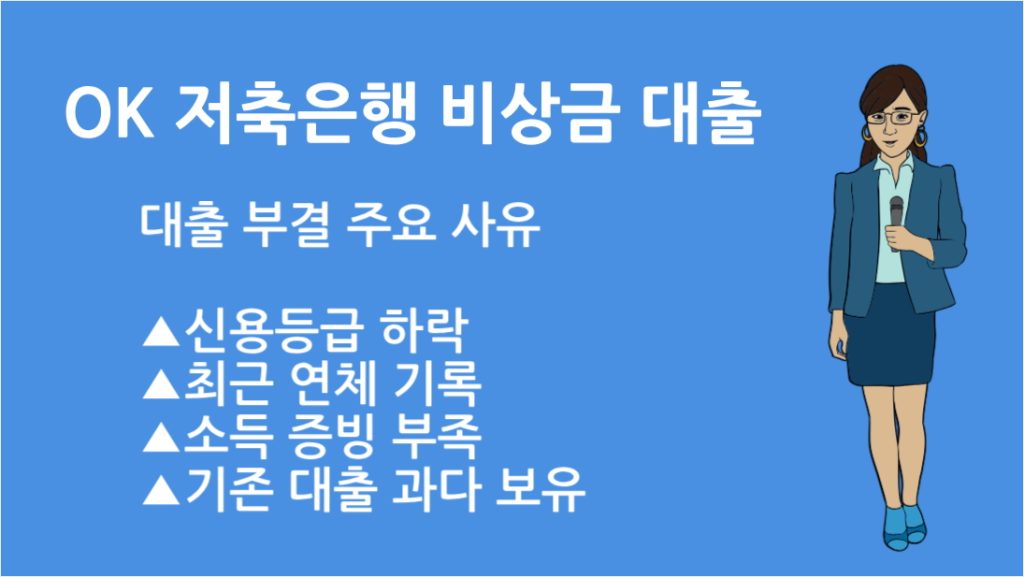 OK 저축은행 비상금 대출 부결 사유 총정리와 해결 방법