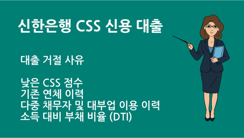 신한은행 CSS 신용 대출 거절 사유와 해결 방법 총정리