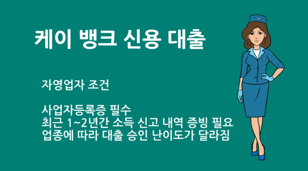 케이 뱅크 신용 대출 조건 총정리 | 금리, 한도, 자격 요건까지 완벽 분석