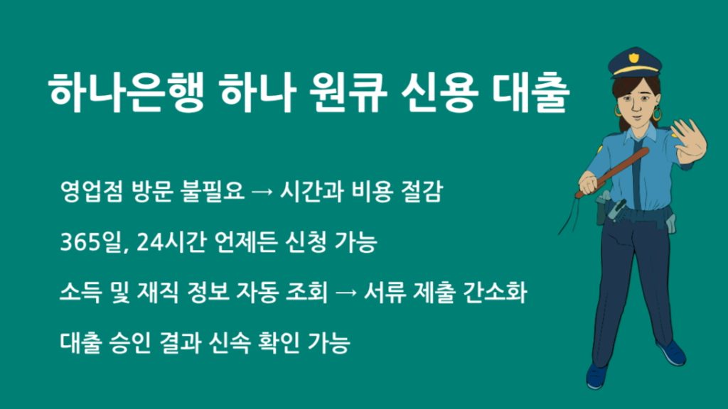 하나은행 하나 원큐 신용 대출 완벽 가이드: 조건, 금리, 신청방법 총정리