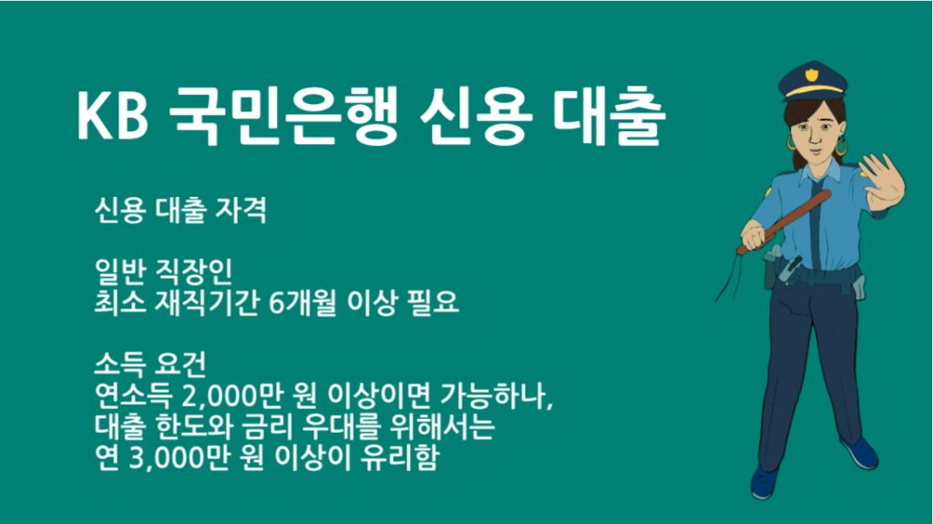 KB 국민은행 신용 대출 자격 총정리: 직장인부터 개인사업자까지